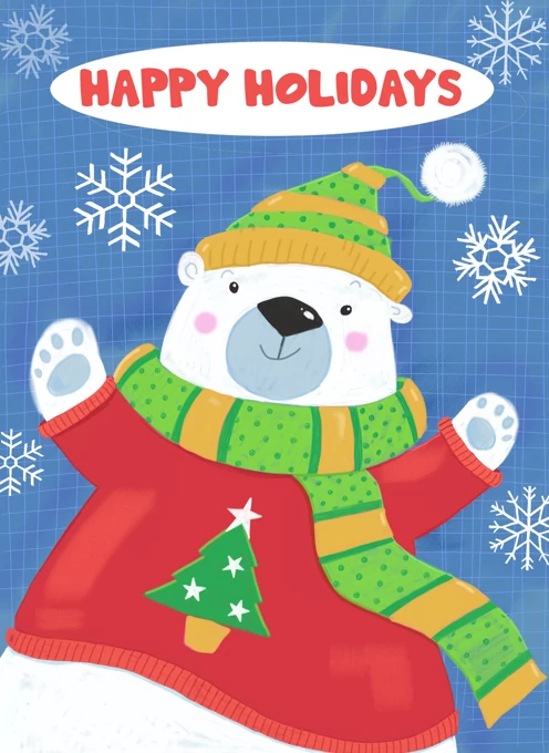 Happy Holidays Polar Bear