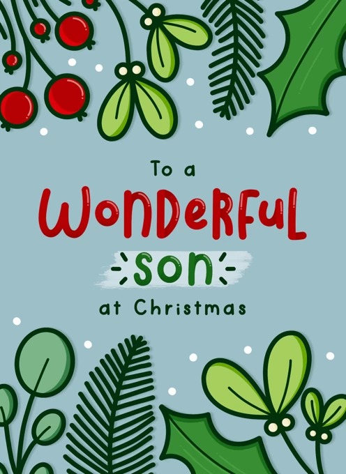 To a Wonderful Son