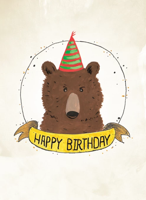 Birthday Bear - Happy Birthday