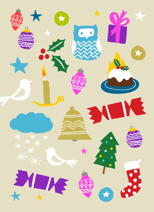 Illustrated Christmas Symbols
