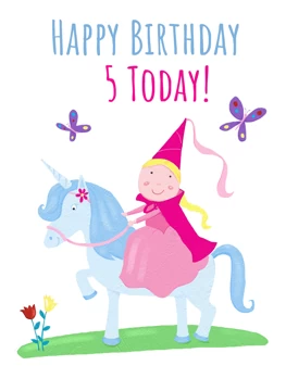 5th Birthday Princess Unicorn