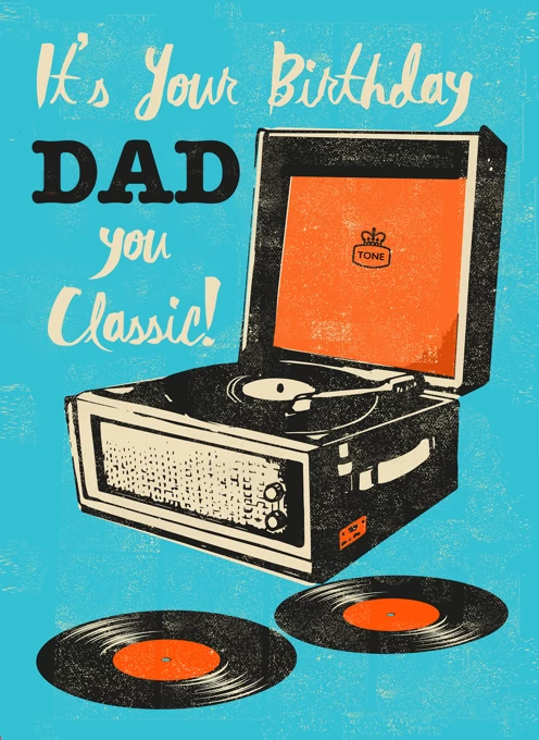 Dad Retro Vinyl Birthday