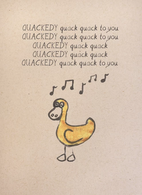 Birthday Song Duck