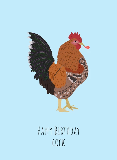 Happy Birthday Cock