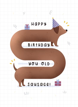 Happy Birthday You Old Sausage