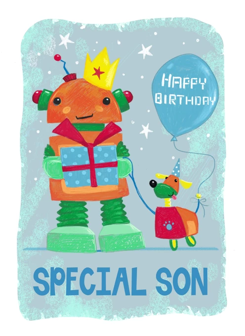 Son's Birthday Robot & Dog