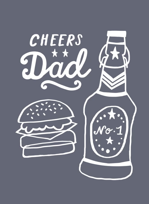 Cheers Dad Burger & Beers