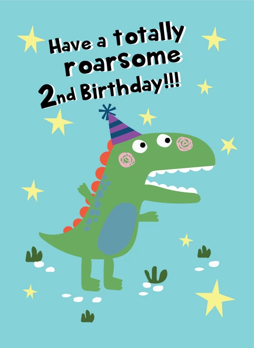 Have A Roarsome 2nd Birthday