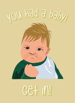 OMG You Had A Baby! - New Baby Card