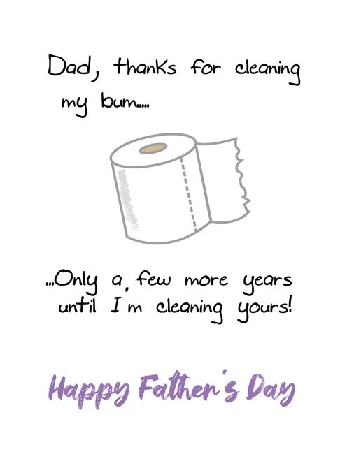 Dad Bum Wipe - Happy Father's Day