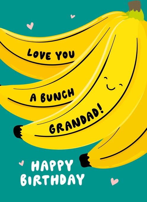 Love You A Bunch Grandad Birthday Card