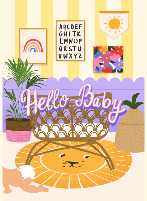 Hello Baby | Modern Nursery Room