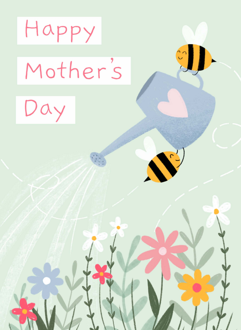 Happy Mother's Day Gardening Bees