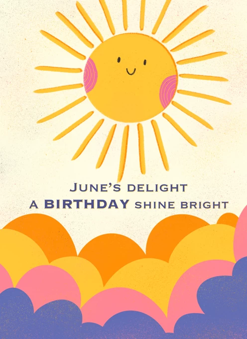 June Birthday Sun