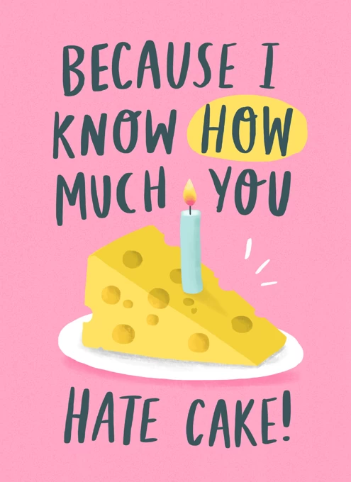 Hate Cake by Charly Clements | Cardly