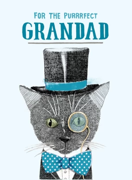 Grandad Cat Purrrfect Birthday