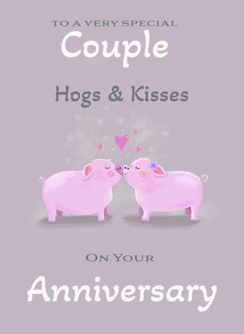 Couple Anniversary Hogs & Kisses