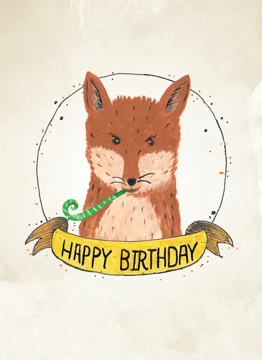 Birthday Fox - Happy Birthday