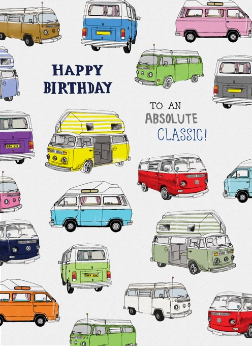 Happy Birthday Classic Campervan