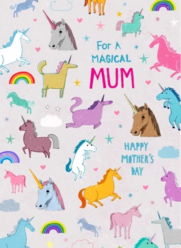 Magical Mum Unicorns Card