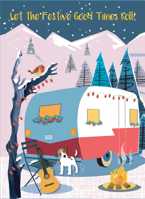 Christmas Caravan and Campfire