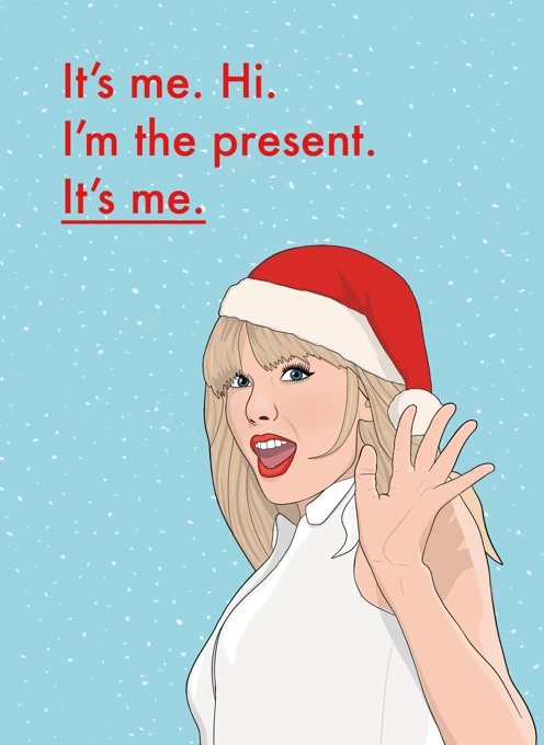 Taylor Swift Christmas Card by Bonne Nouvelle