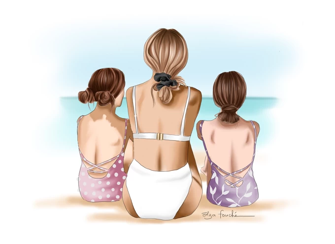 Mother & Daughters Beach Day