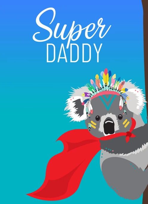 Super Day Father's Day Card