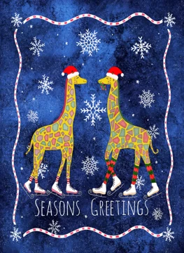 Seasons Greetings Giraffe