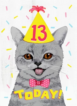 13 Today! Cat Design