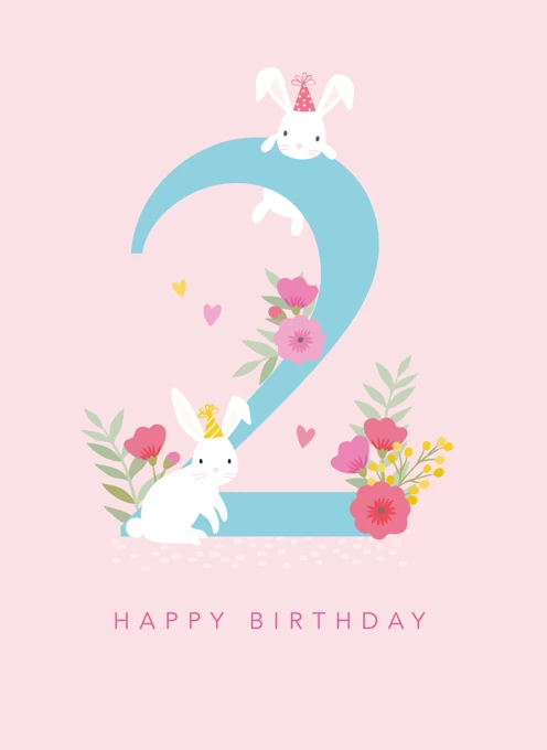 Age 2 Birthday Rabbit