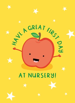 Happy Apple 1st Day At Nursery