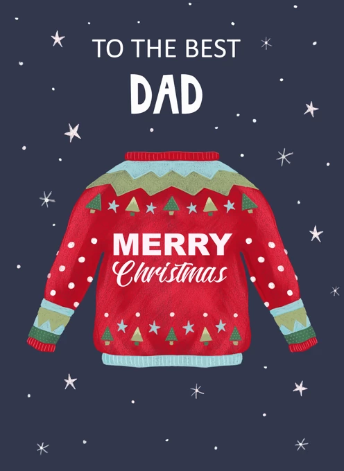 Best Dad Christmas Themed Jumper