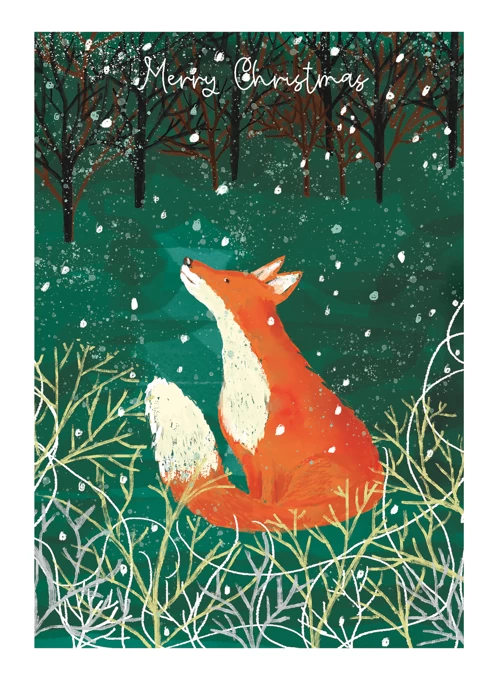 Winter Woodland Fox