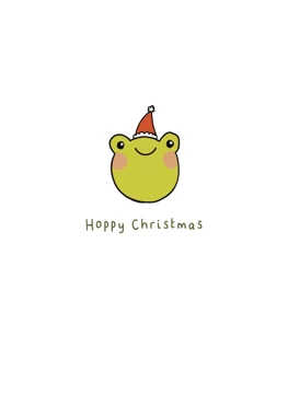 Hoppy Christmas Froggy Card
