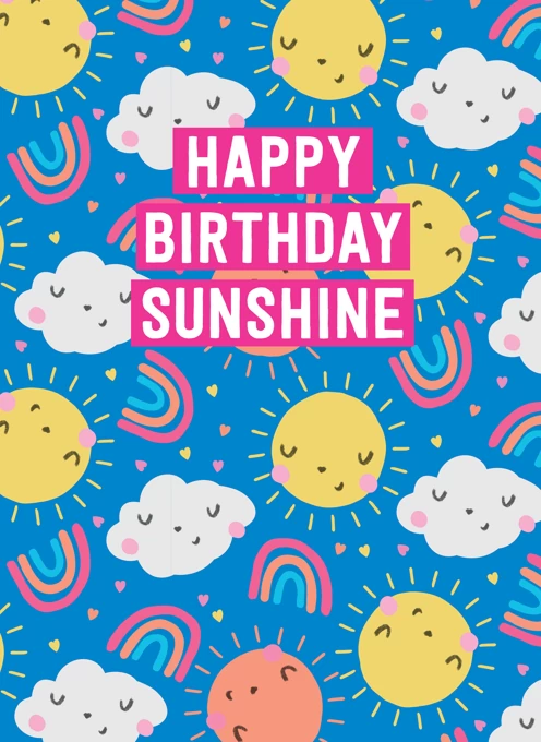 Happy Birthday Sunshine