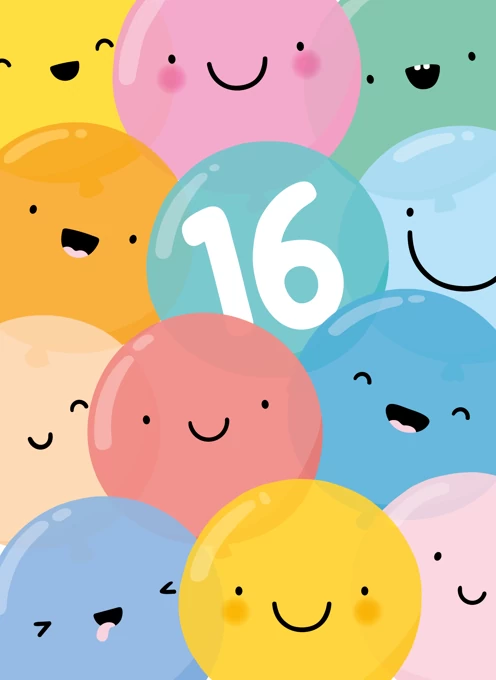 Happy Balloons 16th