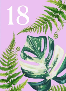 Houseplants - 18th Birthday Card