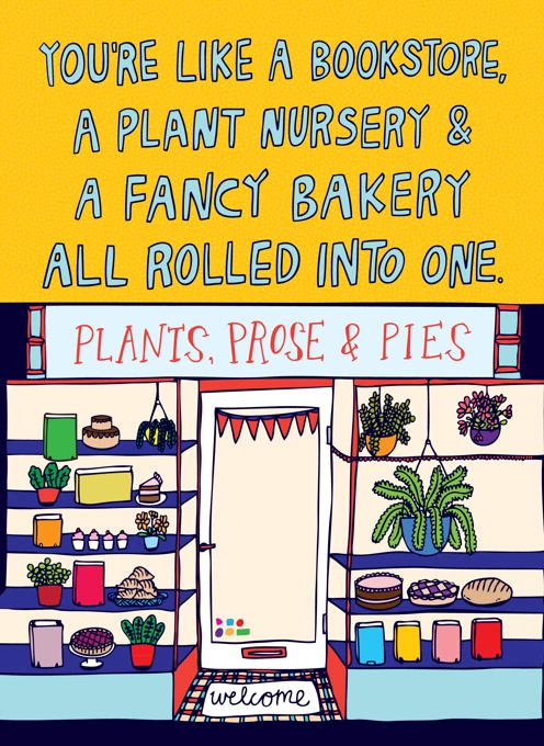 Bookstore, Plant Nursery & Fancy Bakery