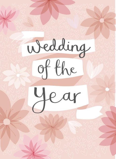 Wedding of the Year - Boho Card