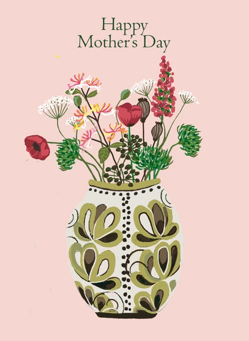 Garden Flowers & Vintage Vase Mother's Day