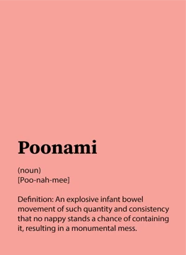 Poonami - New Baby Card