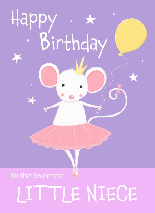 Niece Birthday Ballet Mouse
