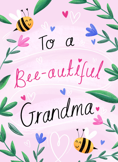 To a Bee-autiful Grandma