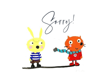 Sorry! Cat & Rabbit Card