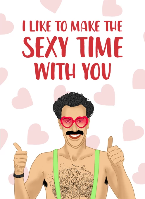 Funny Borat Valentine's Day Card