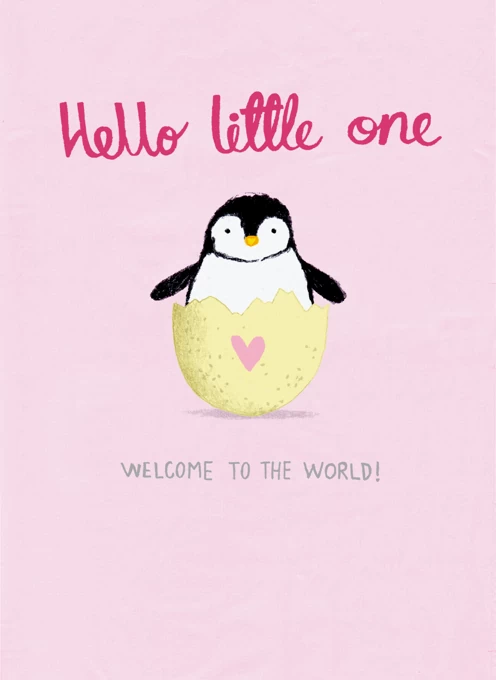 Little Penguin Pink New Baby
