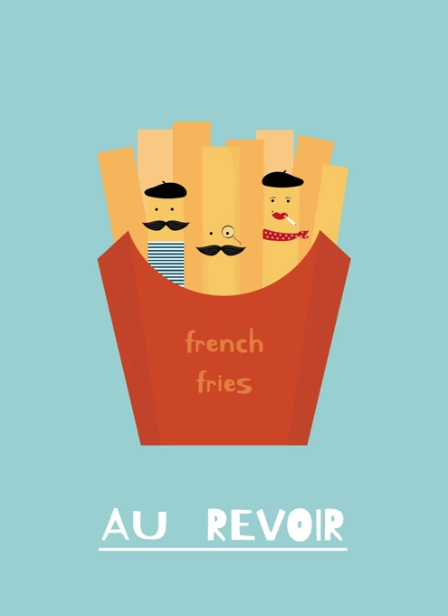 French Fries Au Revoir