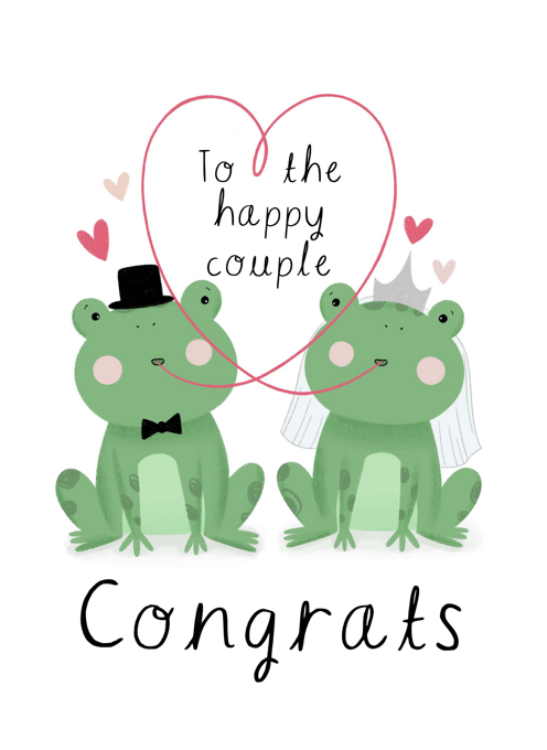 Mr and Mrs Frog Wedding