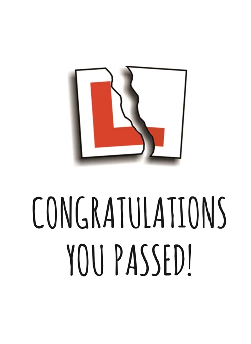 Congratulations You Passed